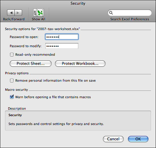Excel password cracker for mac